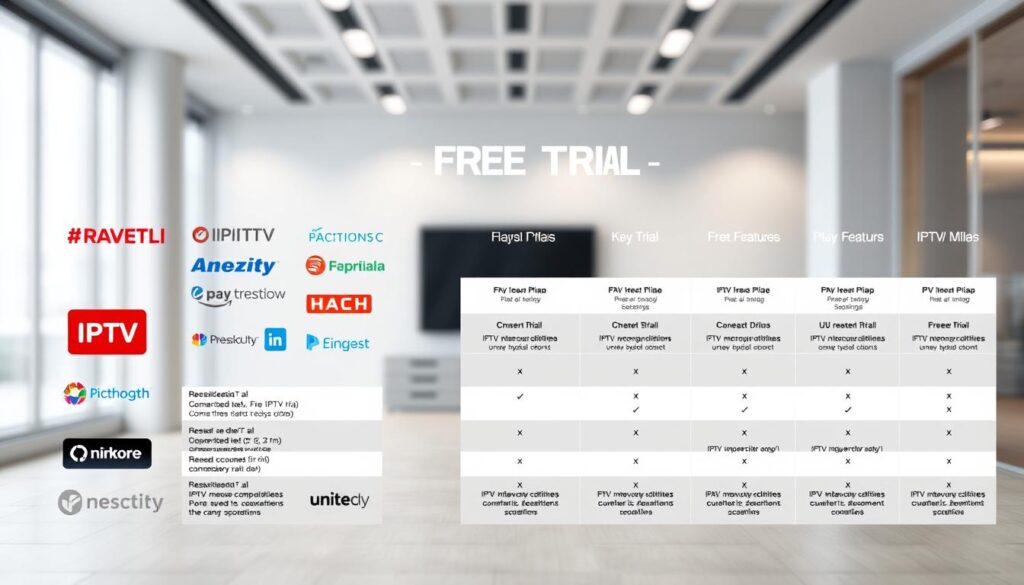 IPTV free trial comparison