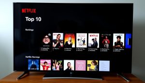 Netflix Top 10 Most Popular Movies interface showing the current rankings in the United States
