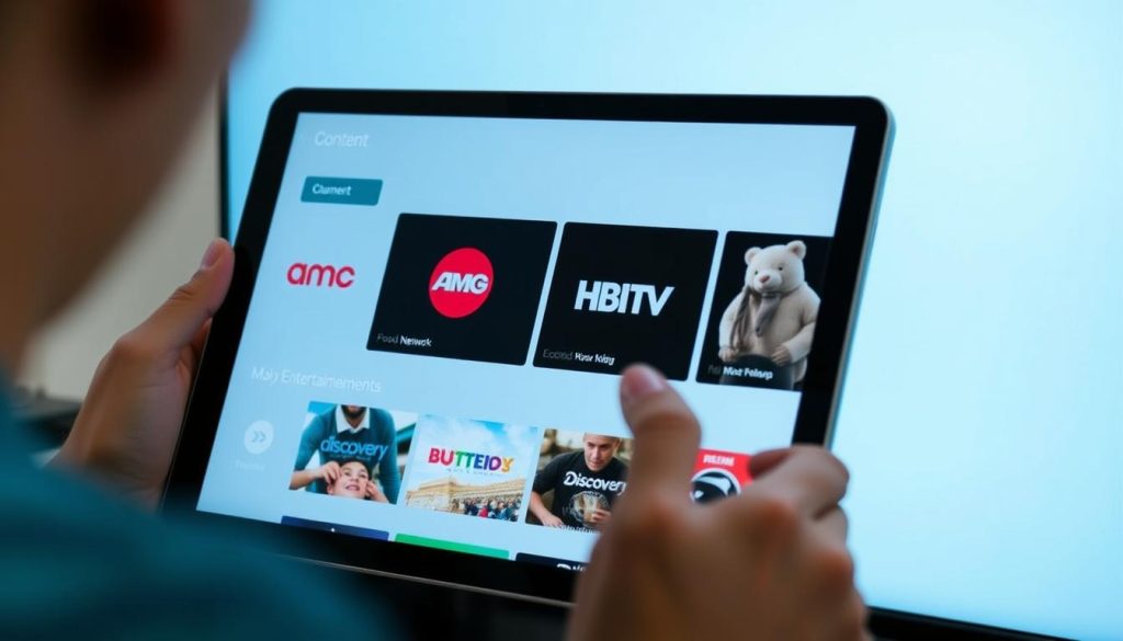 Philo TV interface showing entertainment-focused channel lineup as a budget-friendly reliable IPTV service in United States Philo TV interface showing entertainment-focused channel lineup as a budget-friendly reliable IPTV service in United States