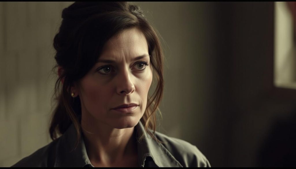 Sandra Bullock in dramatic scene from The Unforgivable Netflix Original Movie