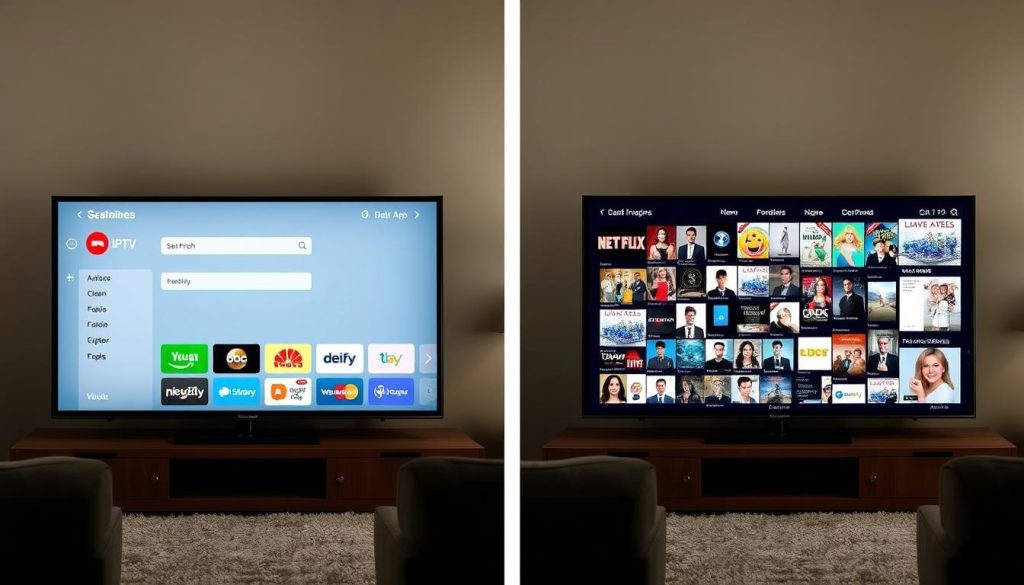 User-friendly vs poor IPTV interface comparison